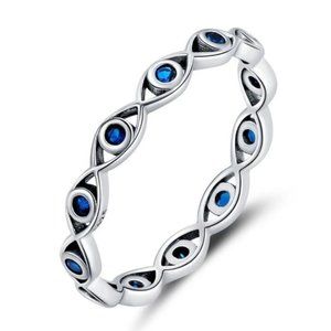 925?Sterling Silver Blue Eye Ring